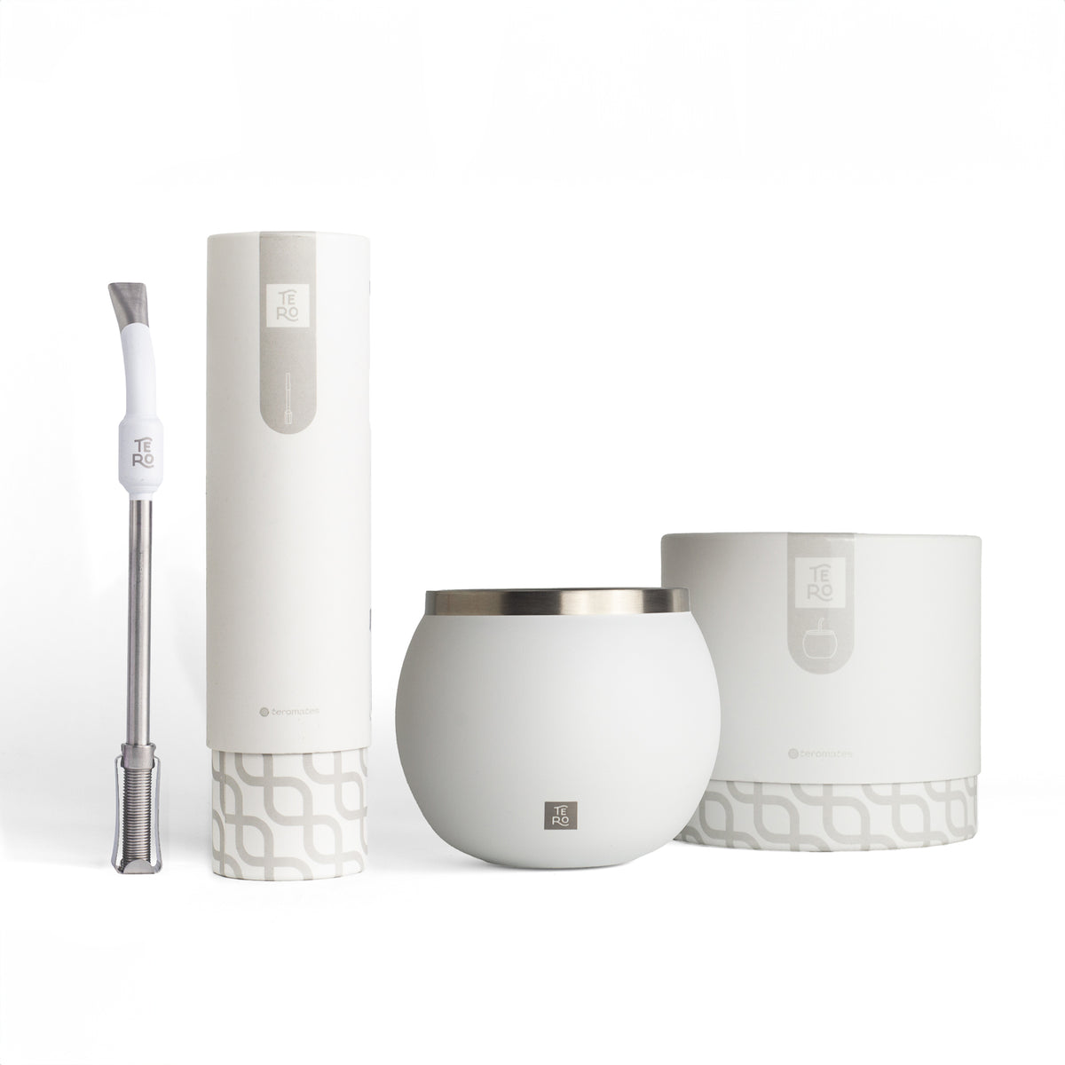 Mate Bubble + Tero Bombilla Pro (Total White)